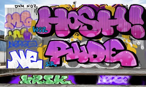 Graffiti artwork by hosha
