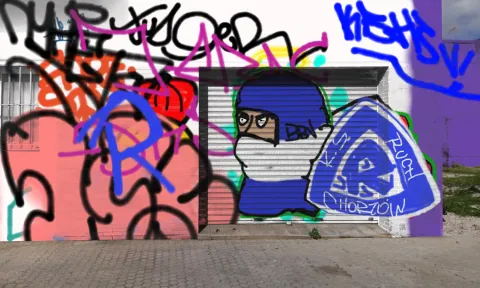 Graffiti artwork by NiebieskiVandals