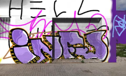 Graffiti artwork by infu