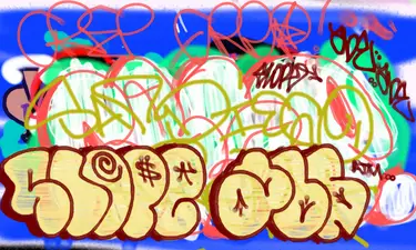 Live drawing on Corrugated Steel