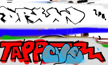 Live drawing on Crazy train station