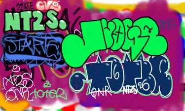 Live drawing on Industrial Wall