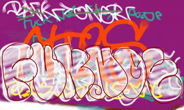 Live drawing on Ventilated Wall