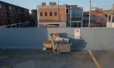 Rooftop View graffiti wall