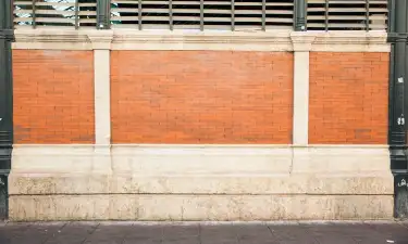 Layered Facade graffiti wall