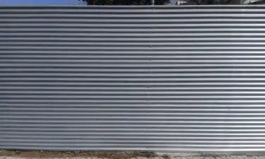 Corrugated Steel graffiti wall