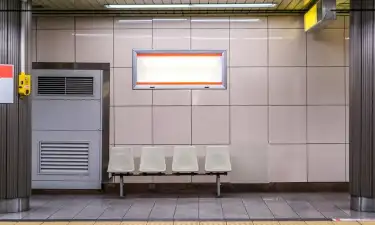 Train station graffiti wall